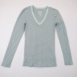 Gap The Bowery Super Soft Long Sleeve T-Shirt Striped Women's Size XS
